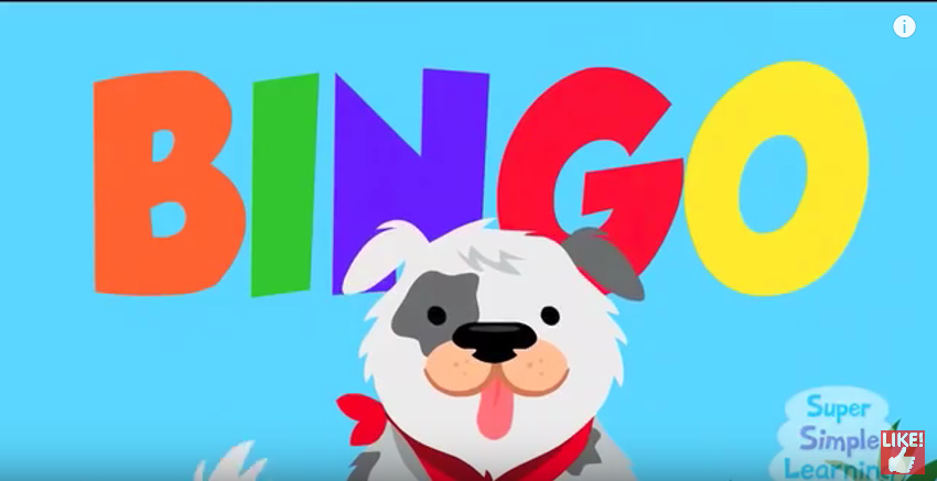 英語であそぼ】BINGO | Super Simple Songs／みんなで楽しく英語の歌を歌おう！ -  KidsTube(キッズチューブ)／子どもの学びと遊びに役立つ知育動画配信サービス