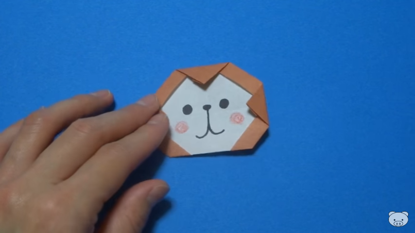 折り紙 おりがみでつくる 猿 さる の折り方 Origami Monkey Kidstube キッズチューブ 子どもの学びと遊びに役立つ知育動画配信サービス