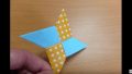 【おりがみ】折り紙２枚で手裏剣の折り方／The throwing knife made from origami