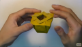 【折り紙】おりがみでつくる「花瓶（箱、つぼ）」の折り方・作り方